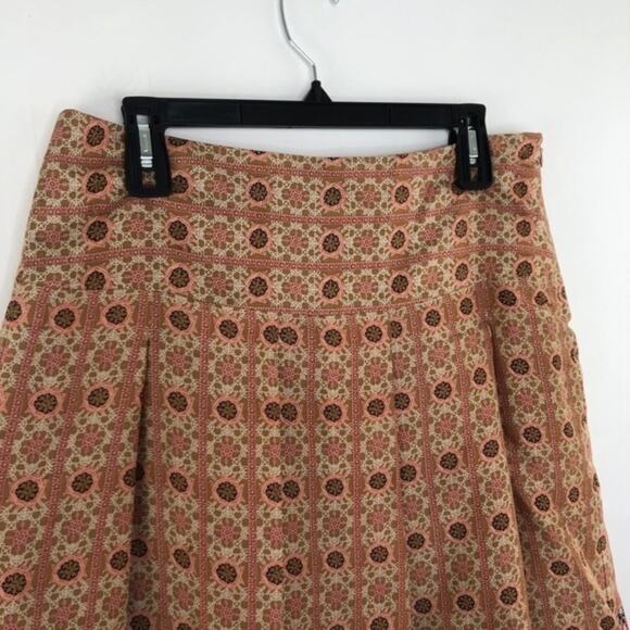 Tapemeasure Silk Pleated Geometric Skirt Size 10 - Picture 5 of 13